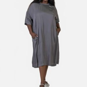 Bitte Kai Rand NWT Sunlight Sheen Dress In Steel